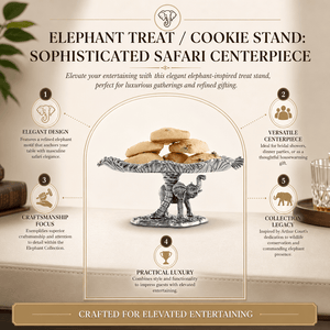 Arthur Court Elephant Elephant Treat / Cookie Stand