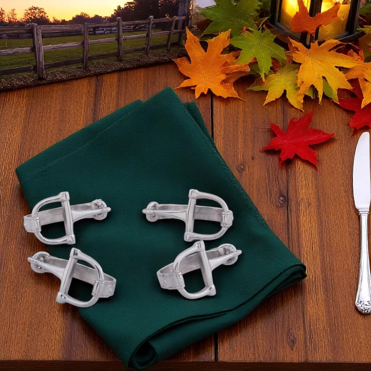 Arthur Court Equestrian Bit Napkin Rings