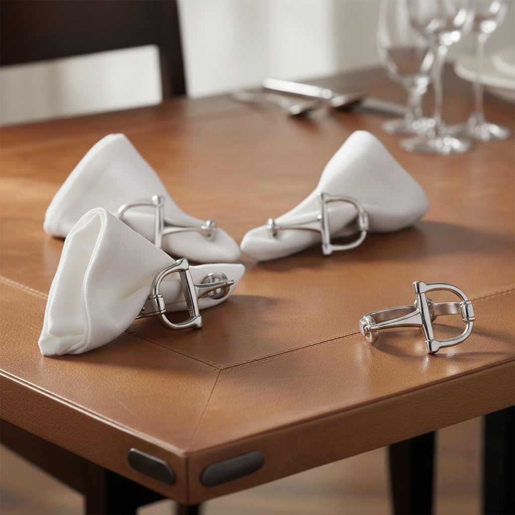 Arthur Court Equestrian Bit Napkin Rings