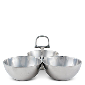 Arthur Court Equestrian Equestrian Bit 3 Nut Bowl