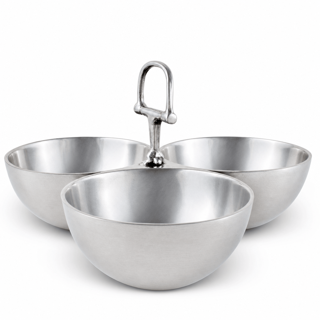 Arthur Court Equestrian Equestrian Bit 3 Nut Bowl