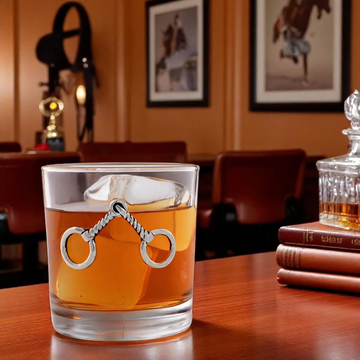 Arthur Court Equestrian Equestrian Bit Bar Glasses Set of 4