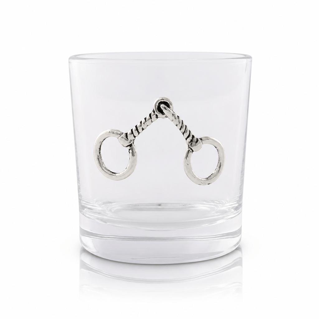 Arthur Court Equestrian Equestrian Bit Bar Glasses Set of 4