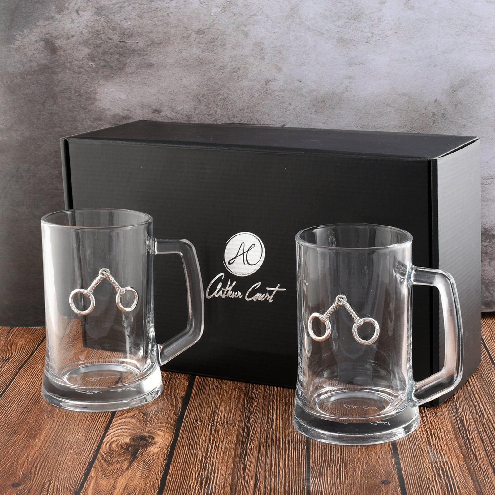 Arthur Court Equestrian Equestrian Bit Beer Mugs - Set of 2