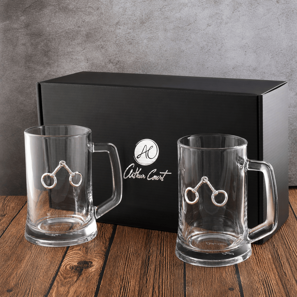 Arthur Court Equestrian Equestrian Bit Beer Mugs - Set of 2
