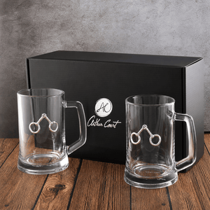 Arthur Court Equestrian Equestrian Bit Beer Mugs - Set of 2