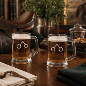 Arthur Court Equestrian Equestrian Bit Beer Mugs - Set of 2