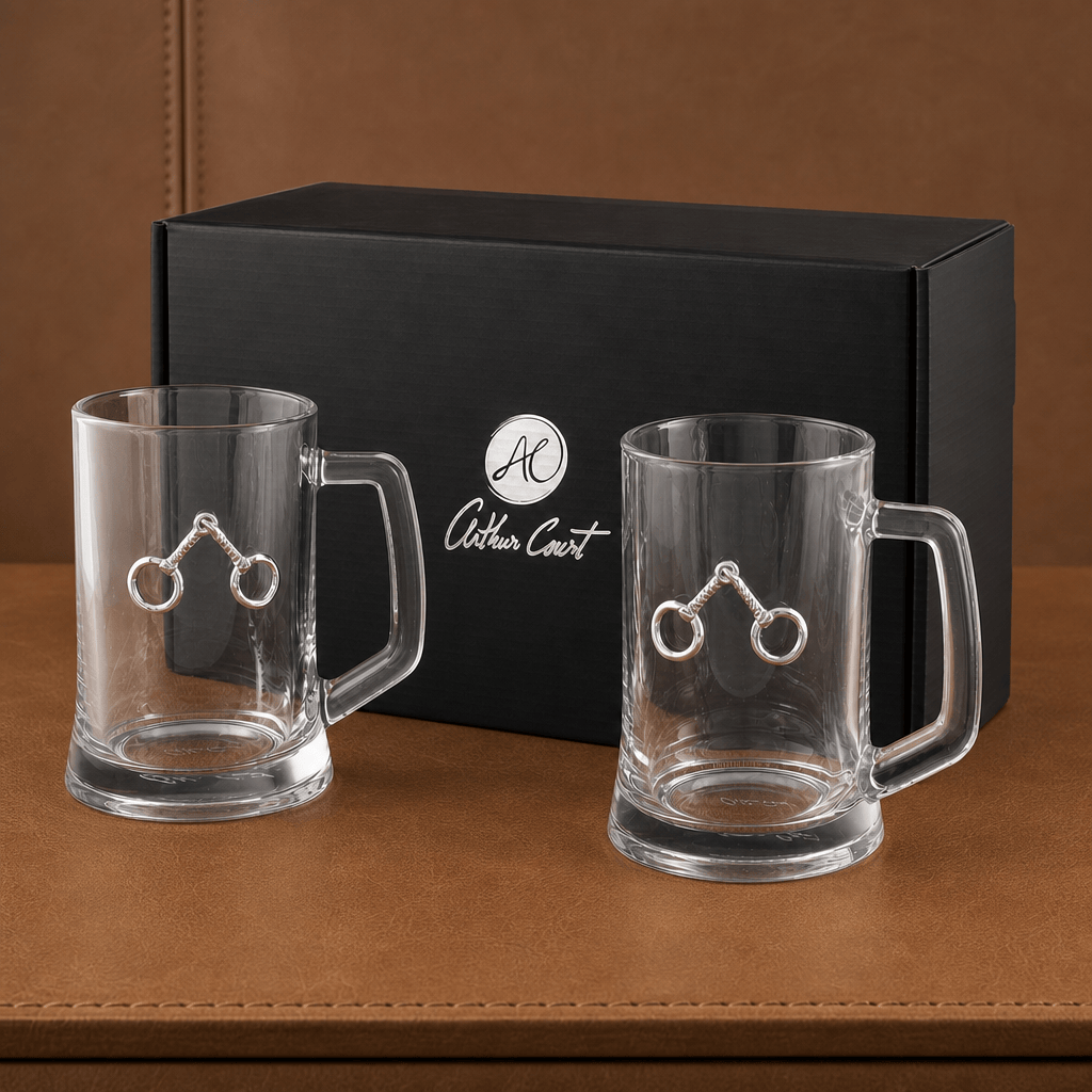 Arthur Court Equestrian Equestrian Bit Beer Mugs - Set of 2