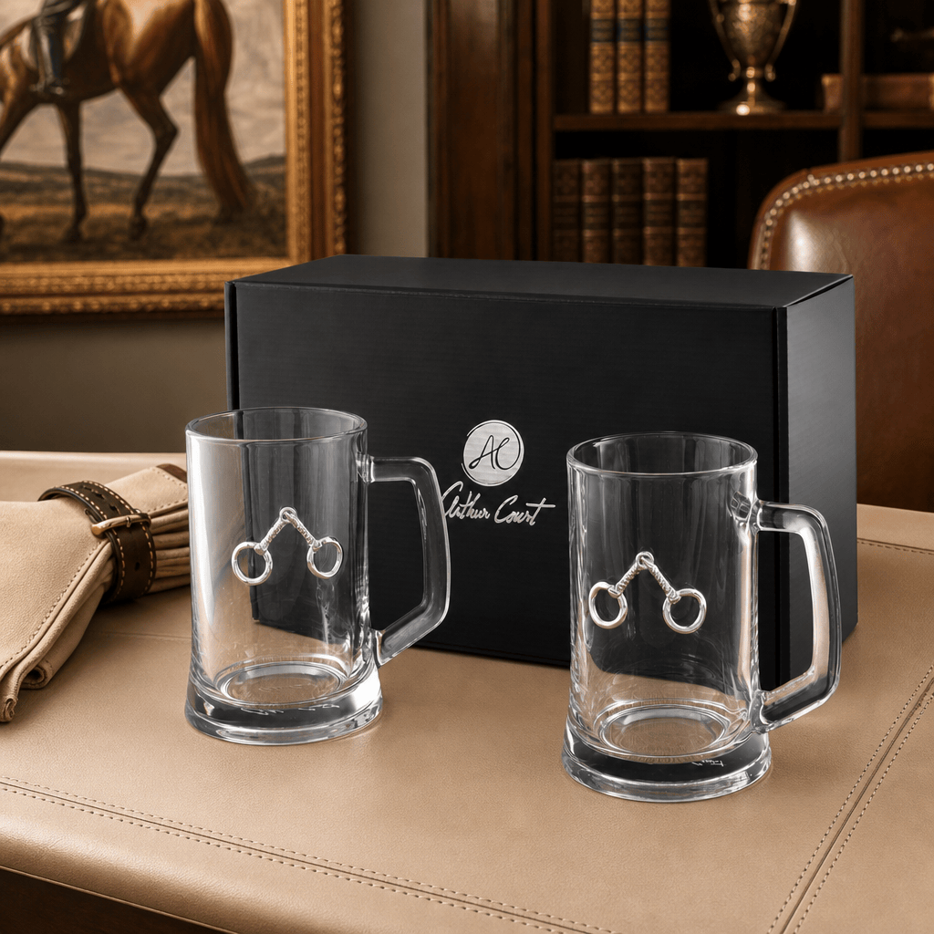 Arthur Court Equestrian Equestrian Bit Beer Mugs - Set of 2
