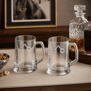 Arthur Court Equestrian Equestrian Bit Beer Mugs - Set of 2