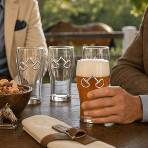 Arthur Court Equestrian Equestrian Bit Beer Pint Glasses - Set of 4