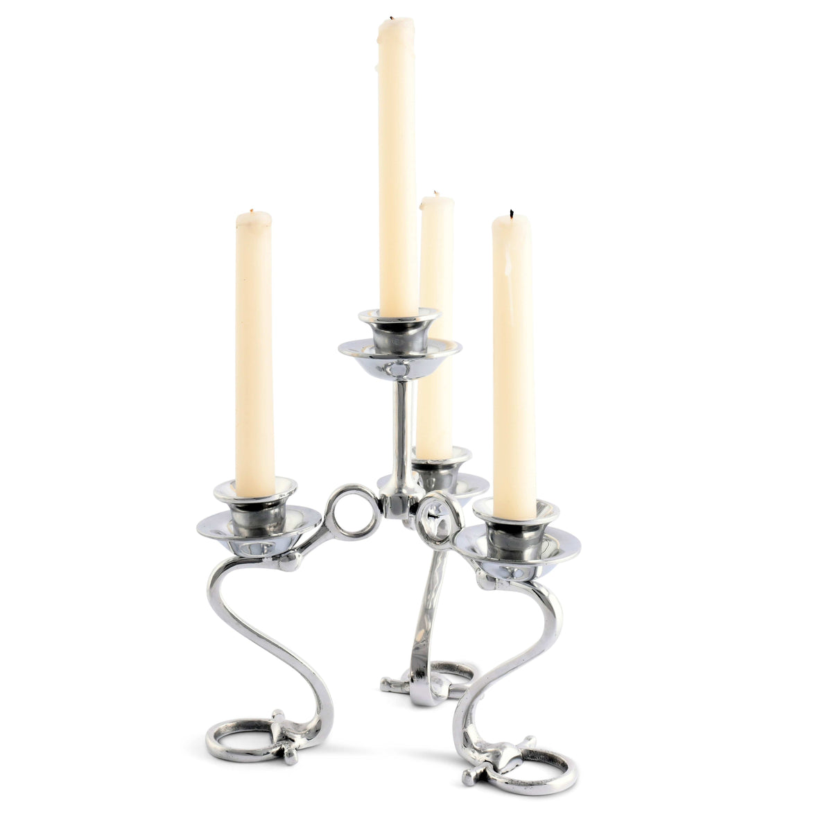 Arthur Court Equestrian Equestrian Bit Four Light Candlestick
