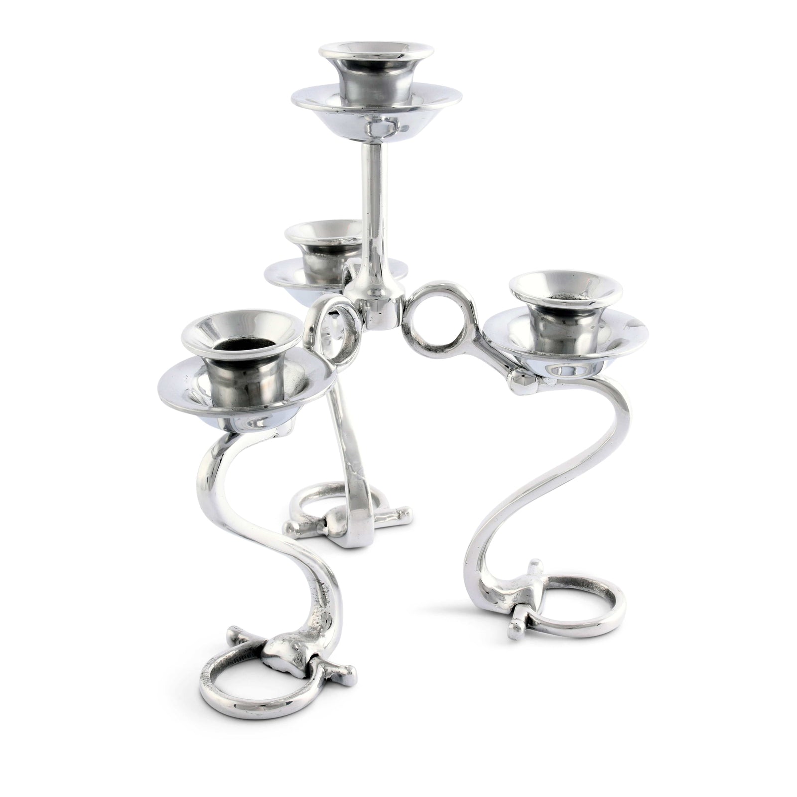 Arthur Court Equestrian Equestrian Bit Four Light Candlestick