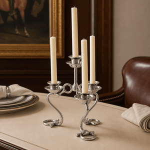 Arthur Court Equestrian Equestrian Bit Four Light Candlestick