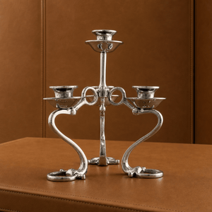 Arthur Court Equestrian Equestrian Bit Four Light Candlestick