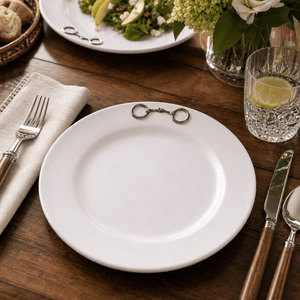 Arthur Court Equestrian Equestrian Bit Melamine Lunch Plates - Set of 4