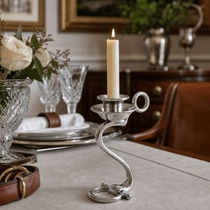 Arthur Court Equestrian Equestrian Bit Single Candlestick