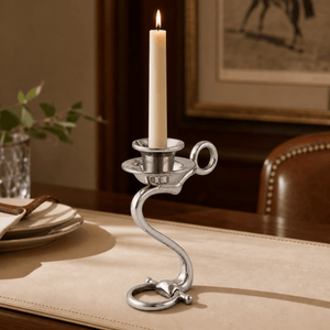 Arthur Court Equestrian Equestrian Bit Single Candlestick