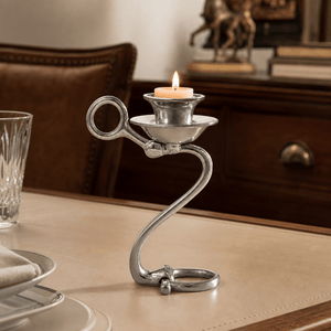Arthur Court Equestrian Equestrian Bit Single Candlestick