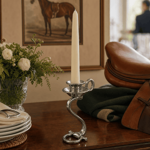 Arthur Court Equestrian Equestrian Bit Single Candlestick
