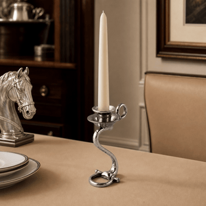 Arthur Court Equestrian Equestrian Bit Single Candlestick