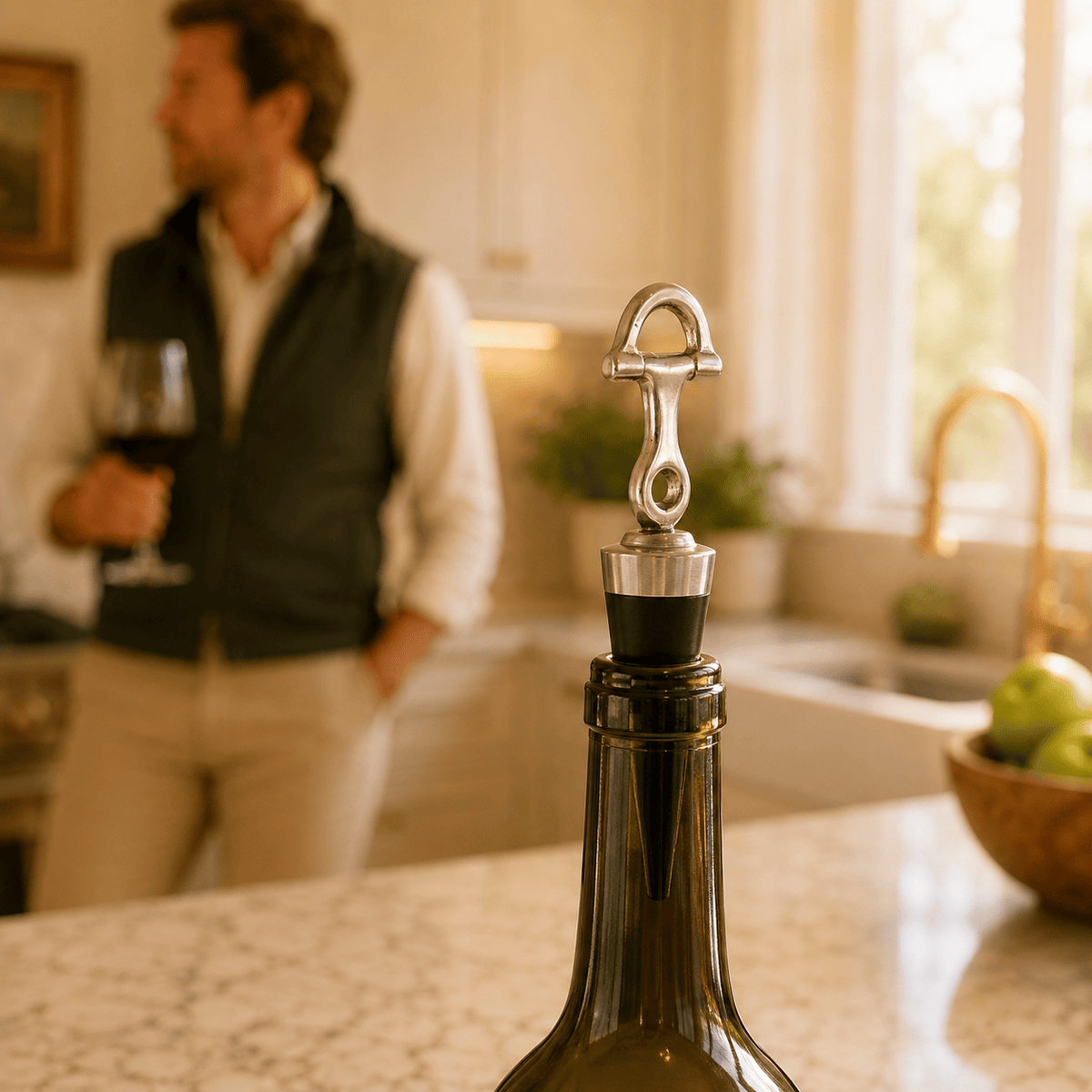 Arthur Court Equestrian Equestrian Bottle Stopper