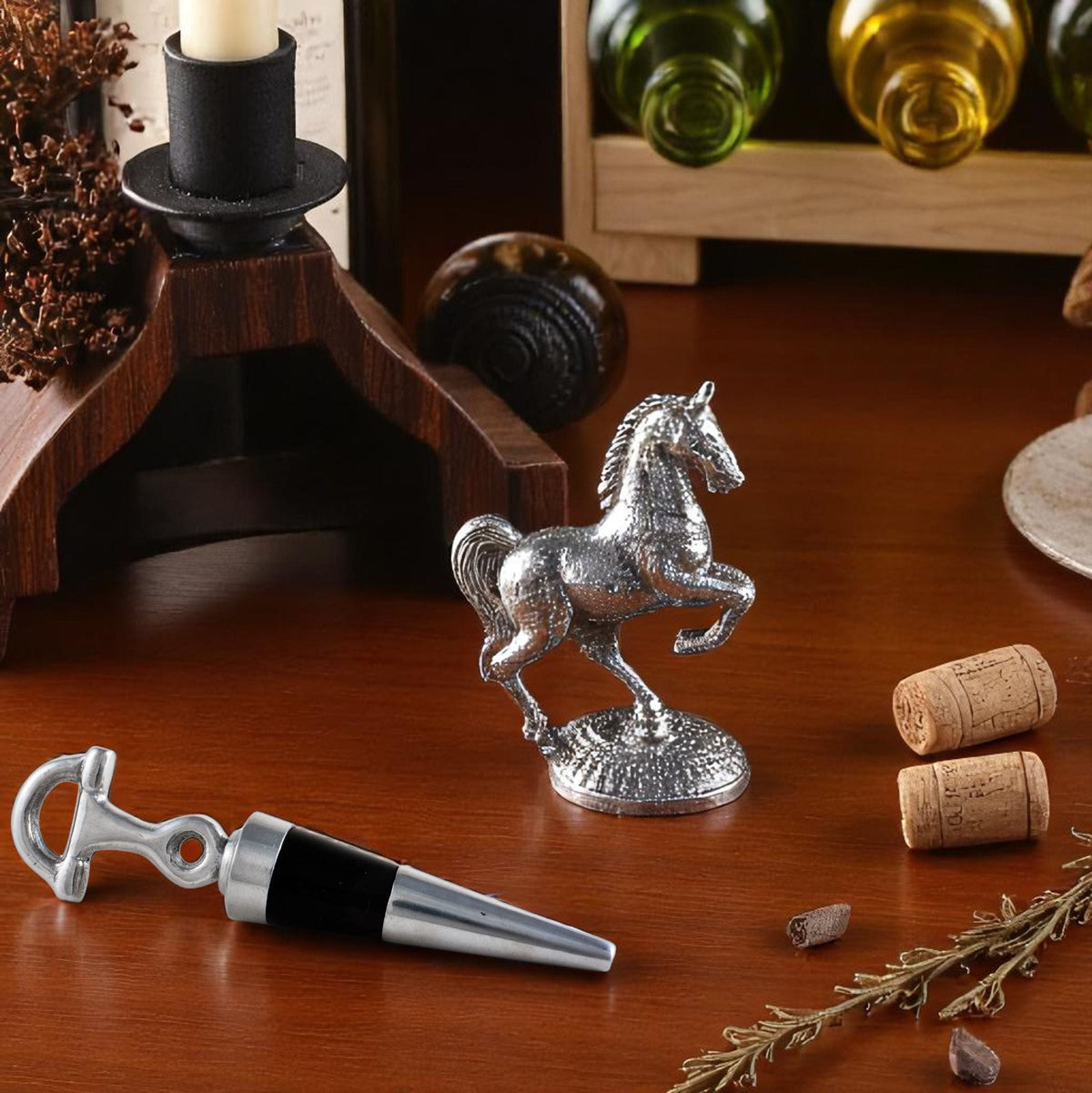 Arthur Court Equestrian Equestrian Bottle Stopper
