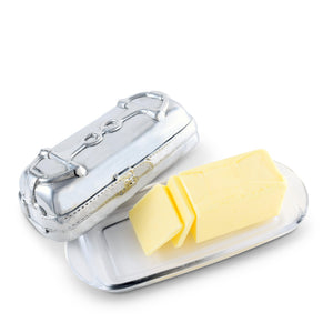 Arthur Court Equestrian Equestrian Butter Dish