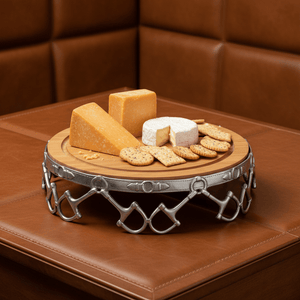 Arthur Court Equestrian Equestrian Cheese Pedestal
