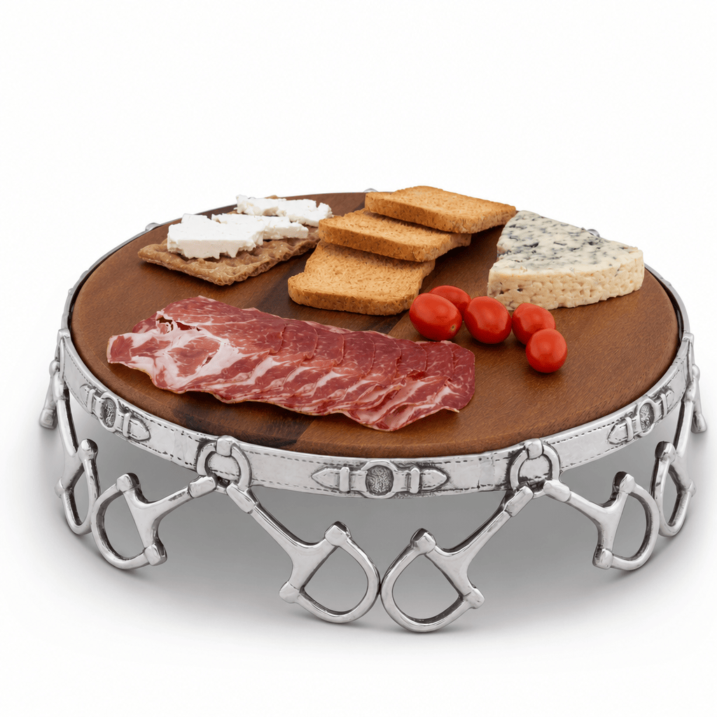Arthur Court Equestrian Equestrian Cheese Pedestal