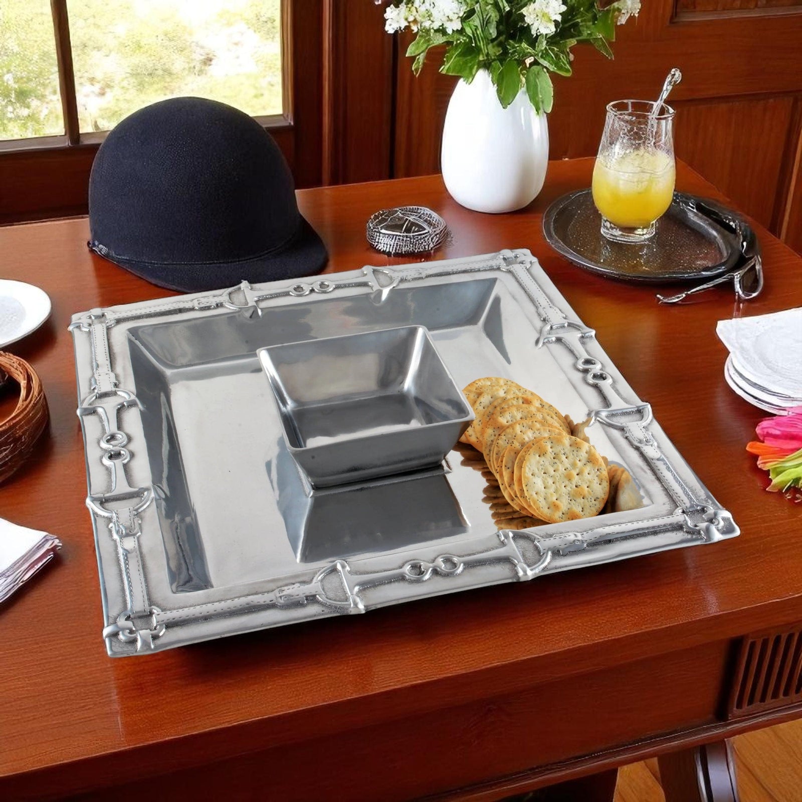 Arthur Court Equestrian Equestrian Chip and Dip