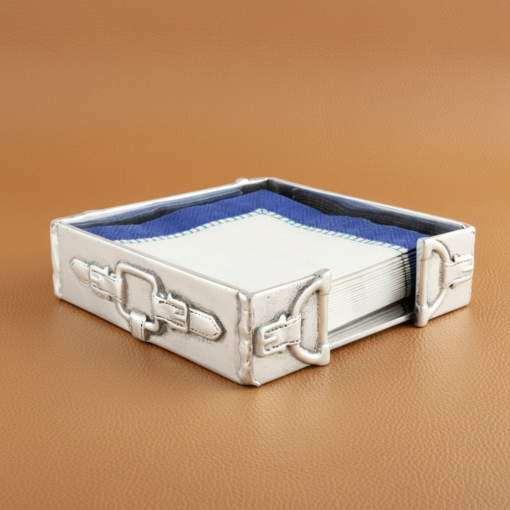 Arthur Court Equestrian Equestrian Cocktail Napkin Box