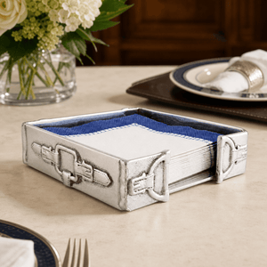 Arthur Court Equestrian Equestrian Cocktail Napkin Box