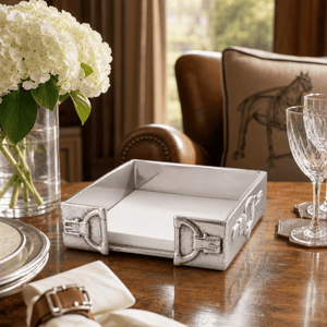 Arthur Court Equestrian Equestrian Cocktail Napkin Box
