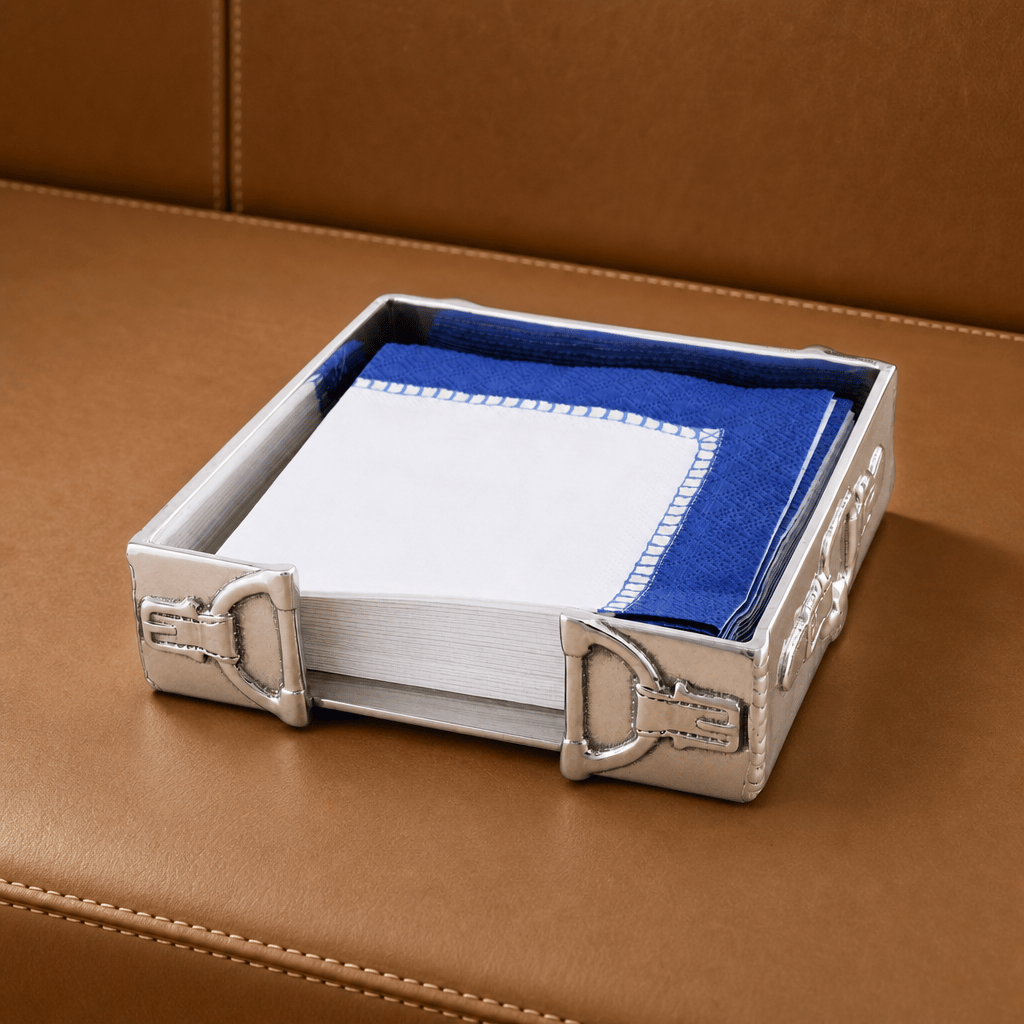Arthur Court Equestrian Equestrian Cocktail Napkin Box