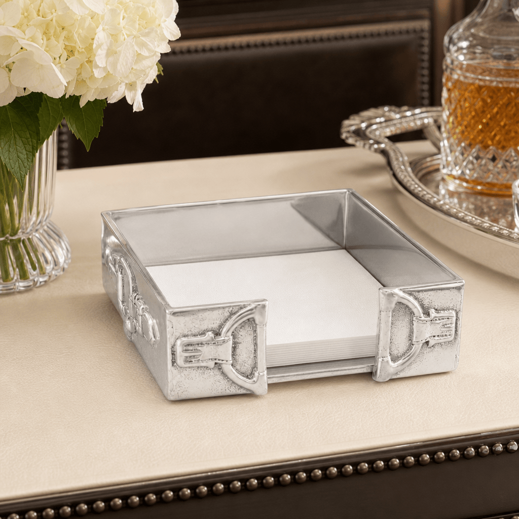 Arthur Court Equestrian Equestrian Cocktail Napkin Box