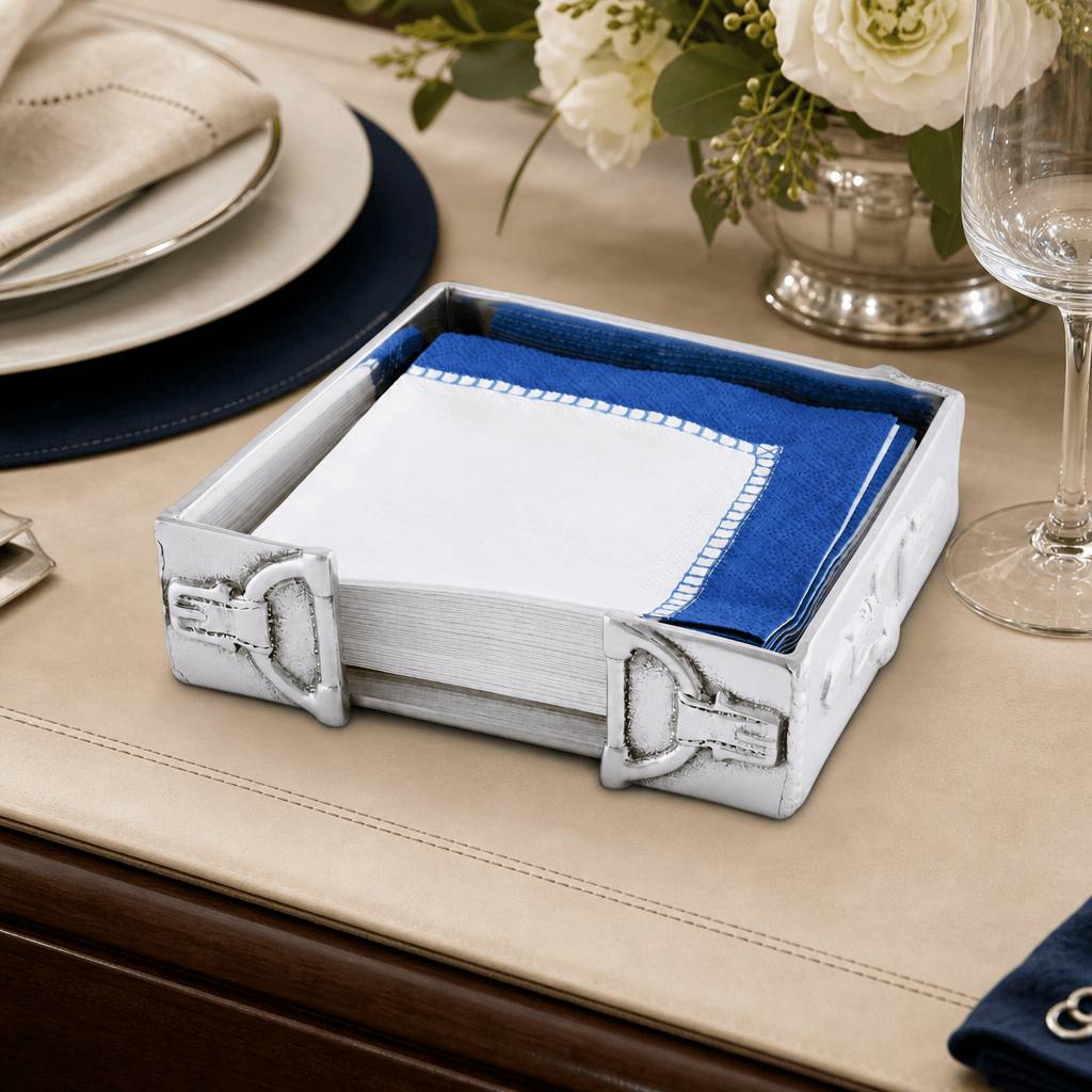 Arthur Court Equestrian Equestrian Cocktail Napkin Box