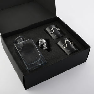 Arthur Court Equestrian Equestrian Decanter Set with Glasses