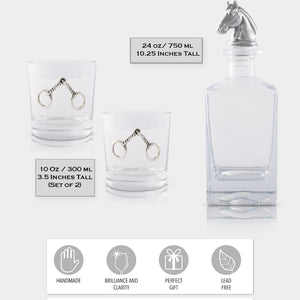 Arthur Court Equestrian Equestrian Decanter Set with Glasses