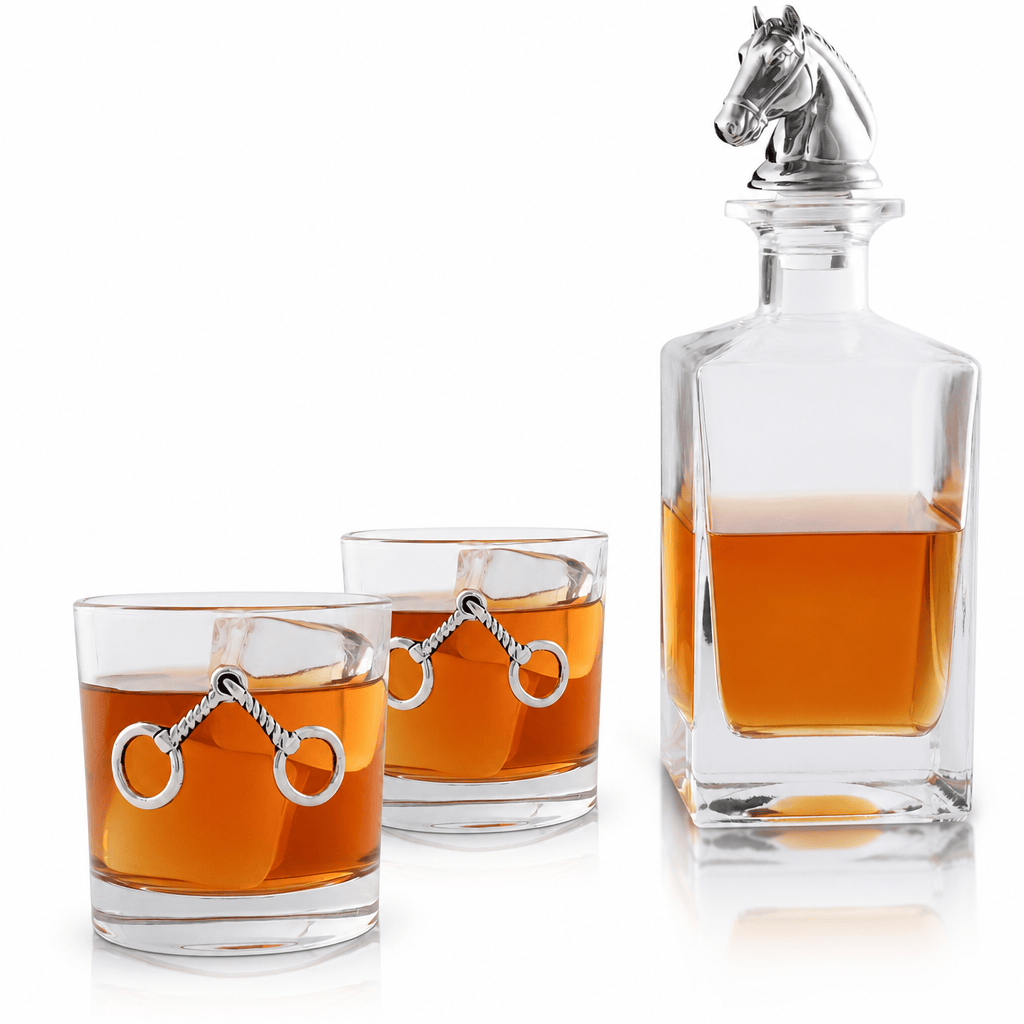 Arthur Court Equestrian Equestrian Decanter Set with Glasses