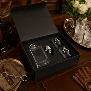 Arthur Court Equestrian Equestrian Decanter Set with Glasses