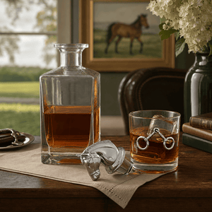 Arthur Court Equestrian Equestrian Decanter Set with Glasses