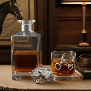 Arthur Court Equestrian Equestrian Decanter Set with Glasses