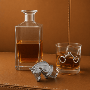 Arthur Court Equestrian Equestrian Decanter Set with Glasses