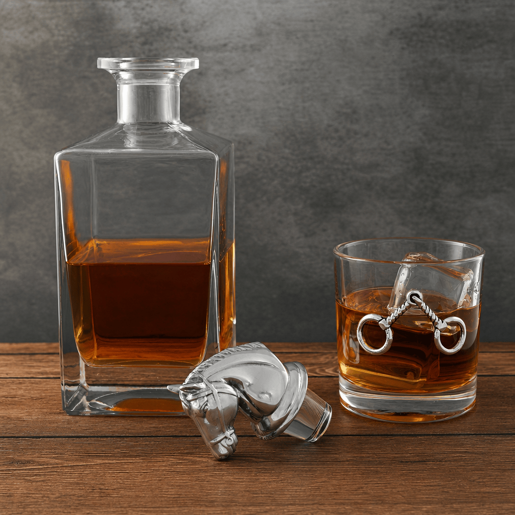 Arthur Court Equestrian Equestrian Decanter Set with Glasses