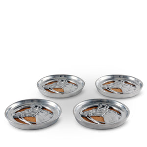 Arthur Court Equestrian Equestrian Drink Coaster Set of 4