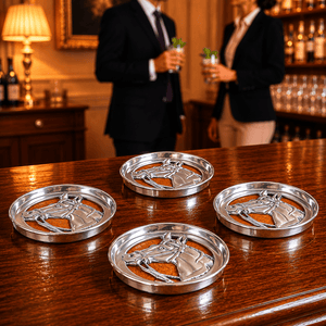 Arthur Court Equestrian Equestrian Drink Coaster Set of 4