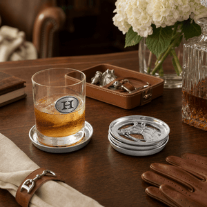 Arthur Court Equestrian Equestrian Drink Coaster Set of 4