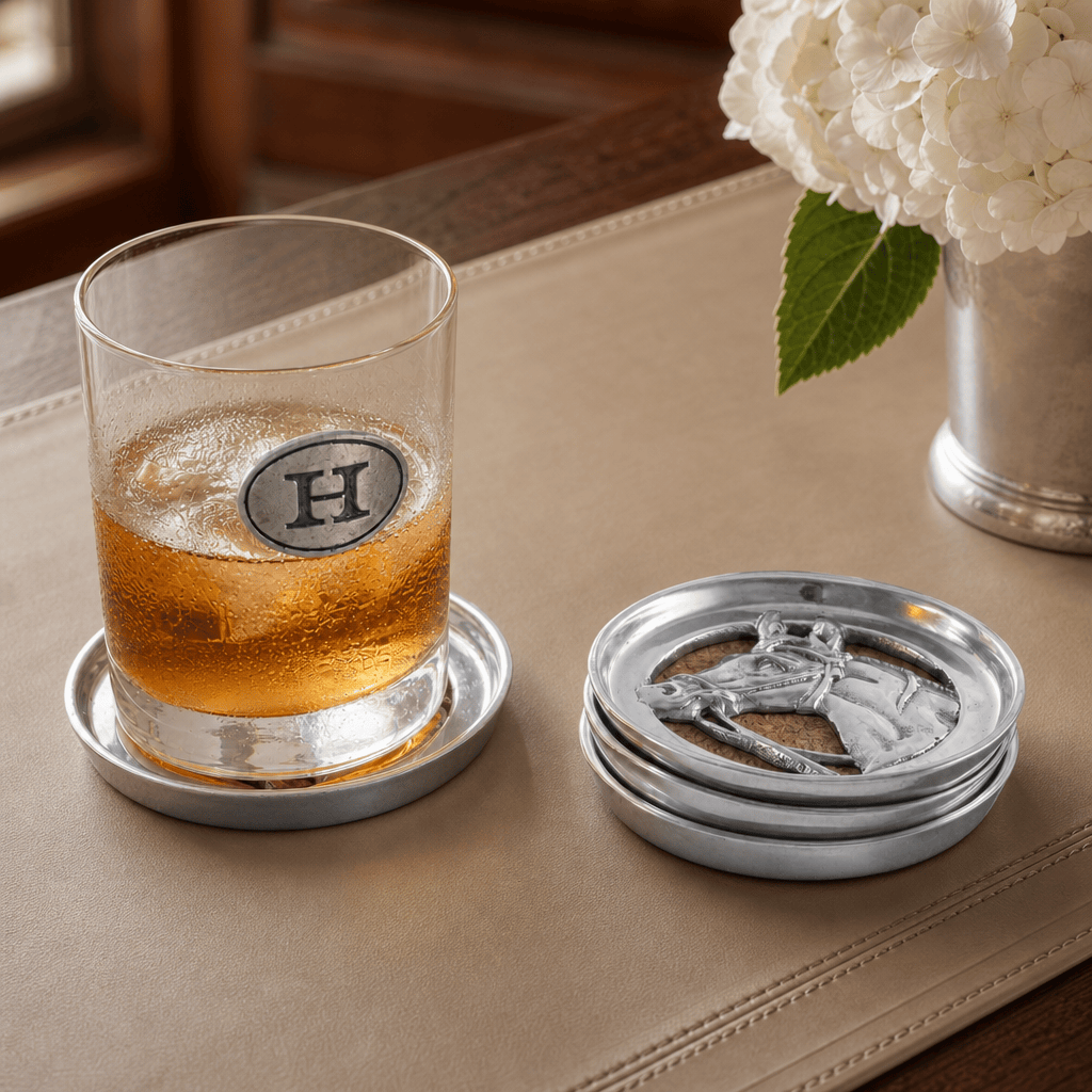Arthur Court Equestrian Equestrian Drink Coaster Set of 4