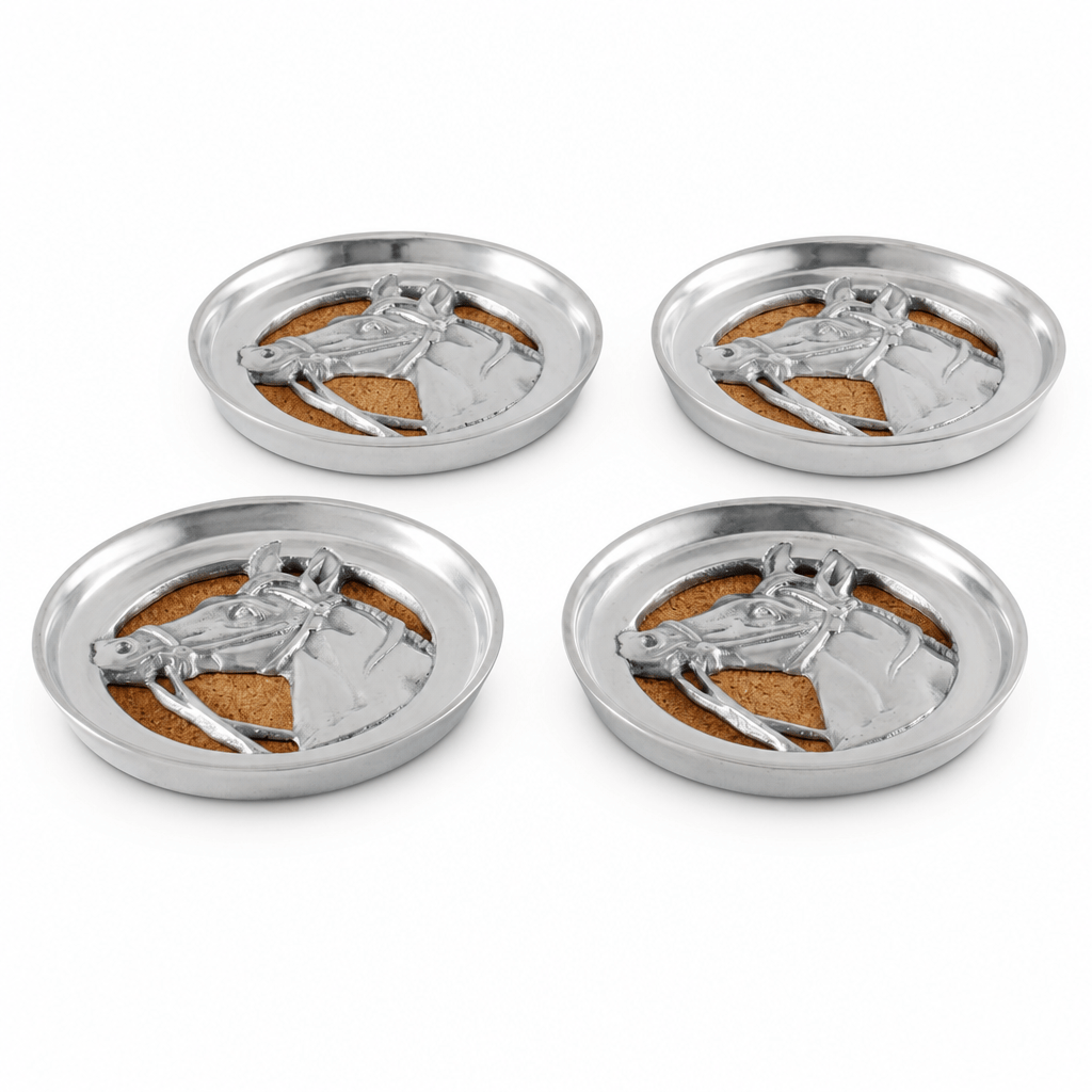 Arthur Court Equestrian Equestrian Drink Coaster Set of 4
